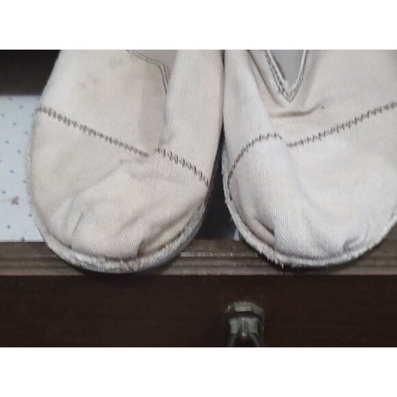 Bobs Skechers Canvas Slip On Shoes sz 9 Memory Foam Loafer women's - Picture 6 of 7